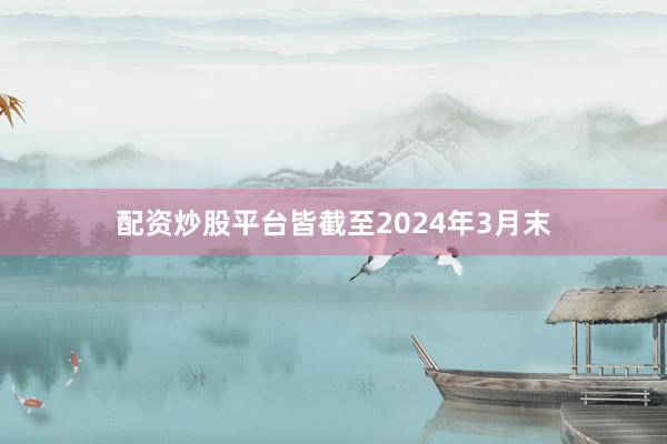 配资炒股平台皆截至2024年3月末