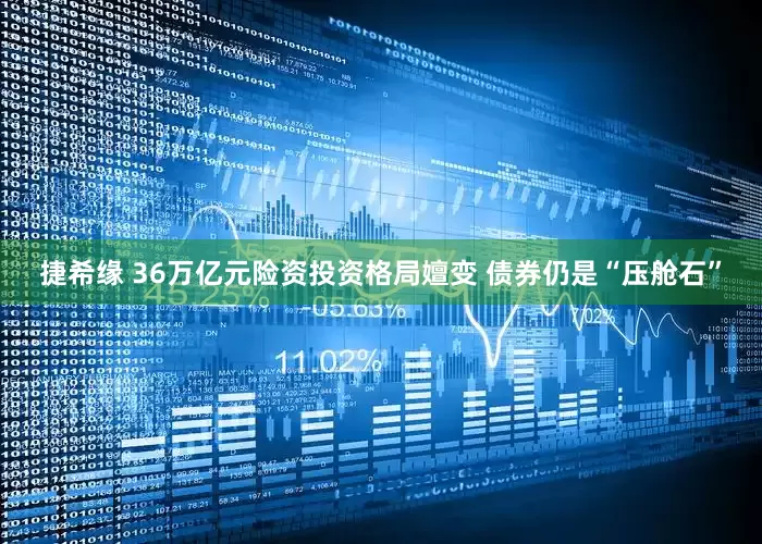 捷希缘 36万亿元险资投资格局嬗变 债券仍是“压舱石”