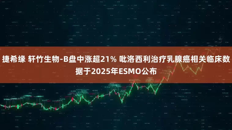 捷希缘 轩竹生物-B盘中涨超21% 吡洛西利治疗乳腺癌相关临床数据于2025年ESMO公布